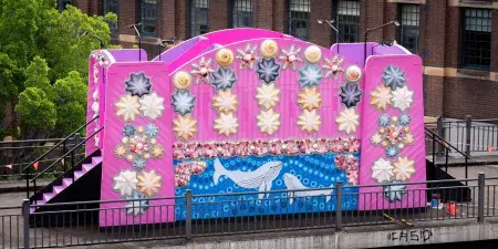 Ngabu shell art bridge and interactive walk