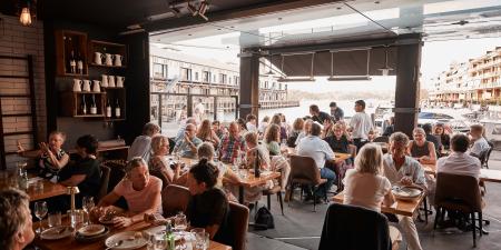 People dining at Lavana restaurant Walsh Bay Arts Precinct