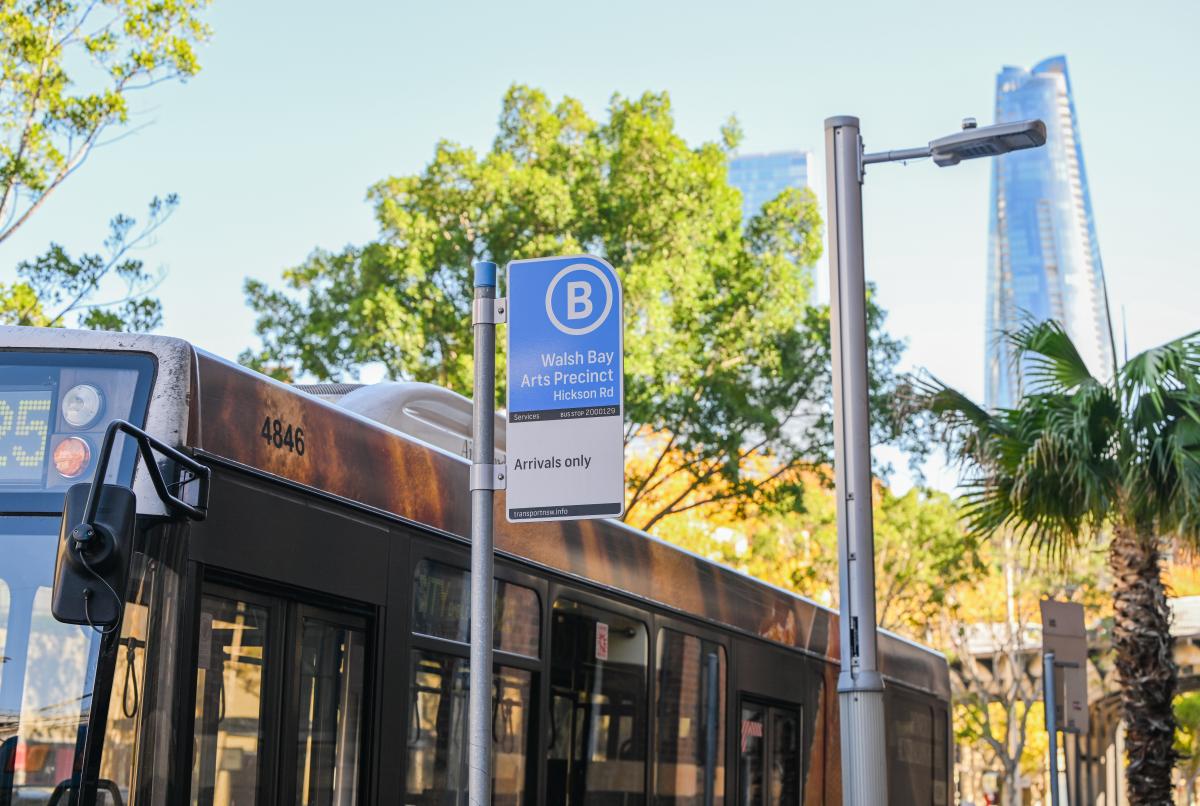 Walsh Bay Arts Precinct Bus Stop Hickson Rd
