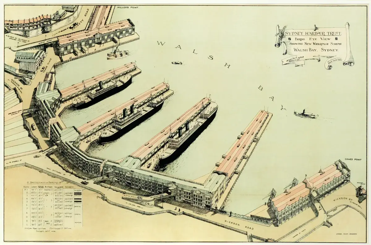 Walsh Bay, Sydney historic photo