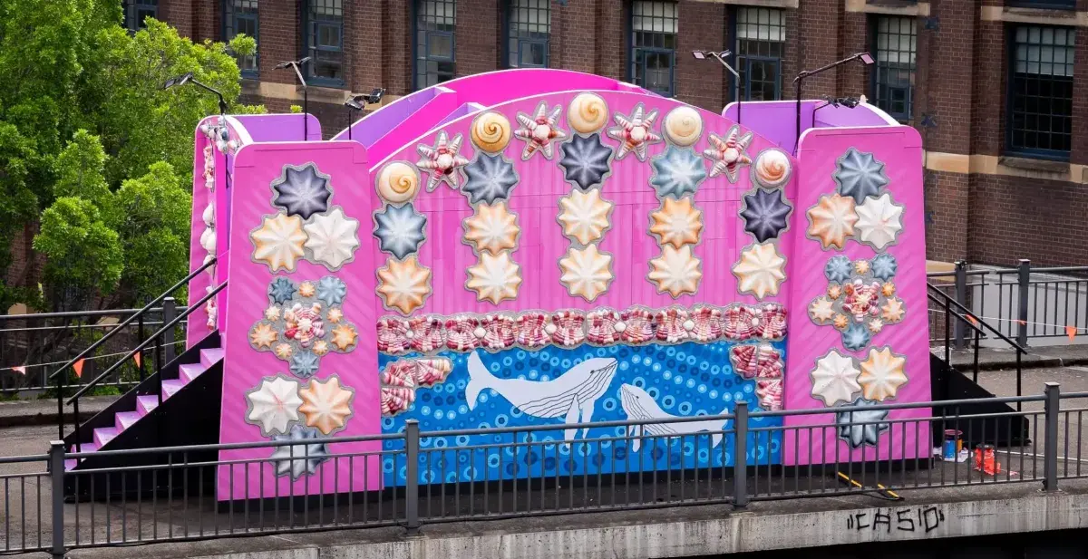 Ngabu shell art bridge and interactive walk