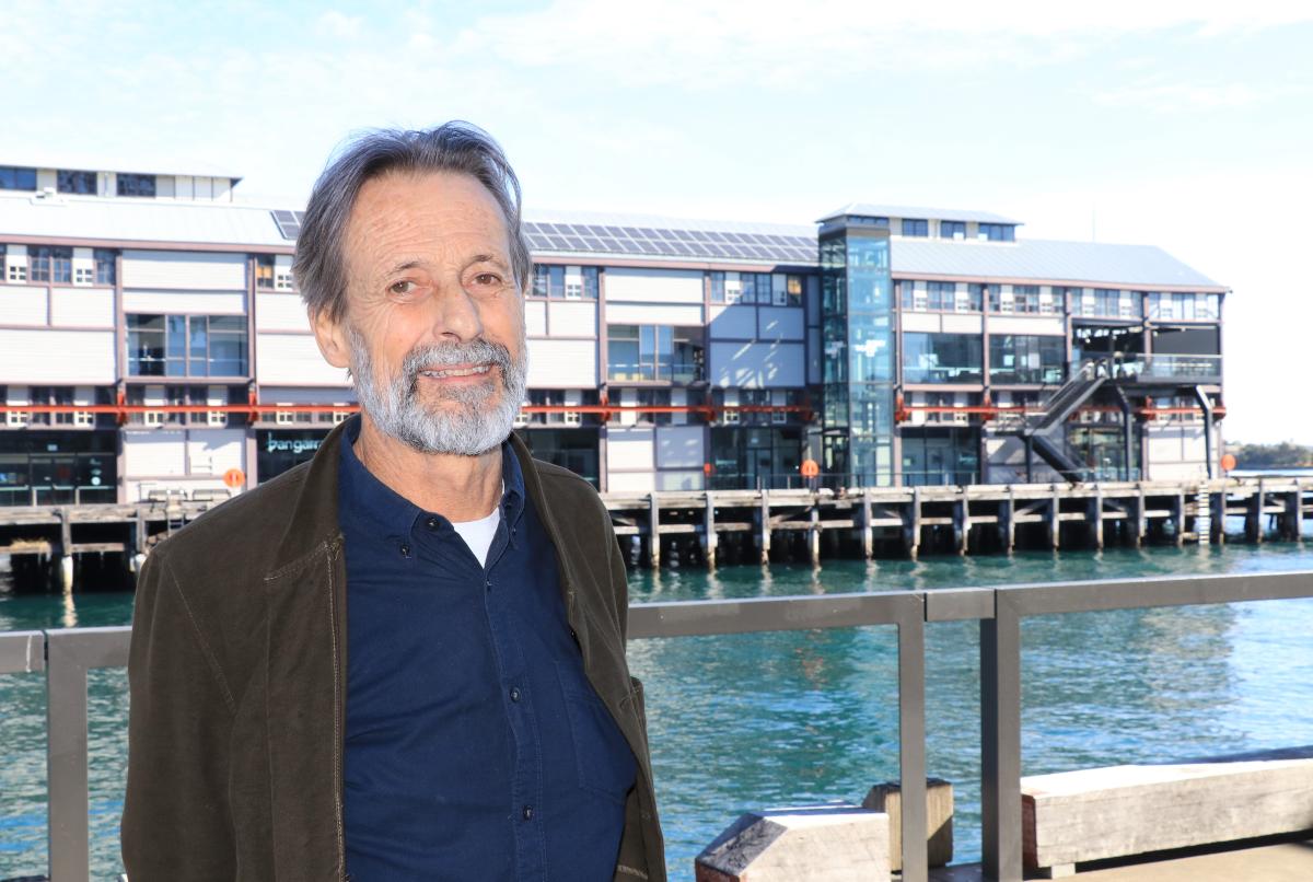 Peter Tonkin outside Walsh Bay Arts Precinct
